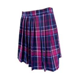 Design Royal Blue Pink Plaid School Uniform Skirt Customized Pleated Skirt Versatile Retail SU314 Design Royal Blue Pink Plaid School Uniform Skirt Customized Pleated Skirt Versatile Retail SU314